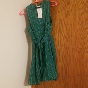 Sienna Sky Collared Green Summer Dress Size S